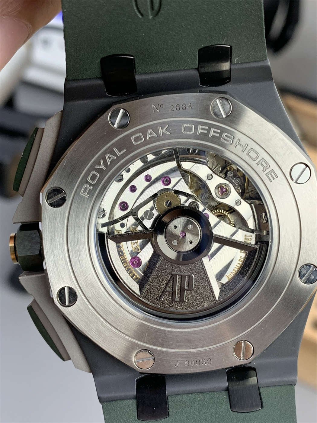 AP Royal Oak Offshore Ceramic Replica – Green Dial 44mm (APJ Factory)