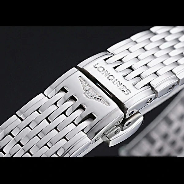 Longines La Grande Classique Stainless Steel White Dial Diamond Bezel Homme new60010