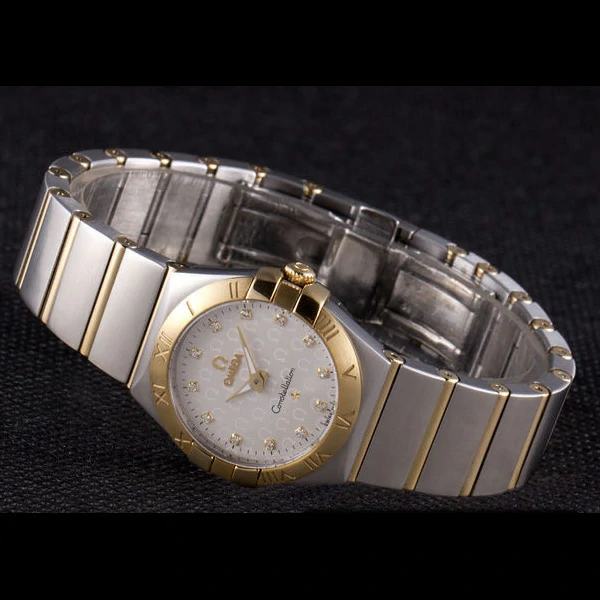 Omega Constellation Gold Bezel Two Tone Band new59548