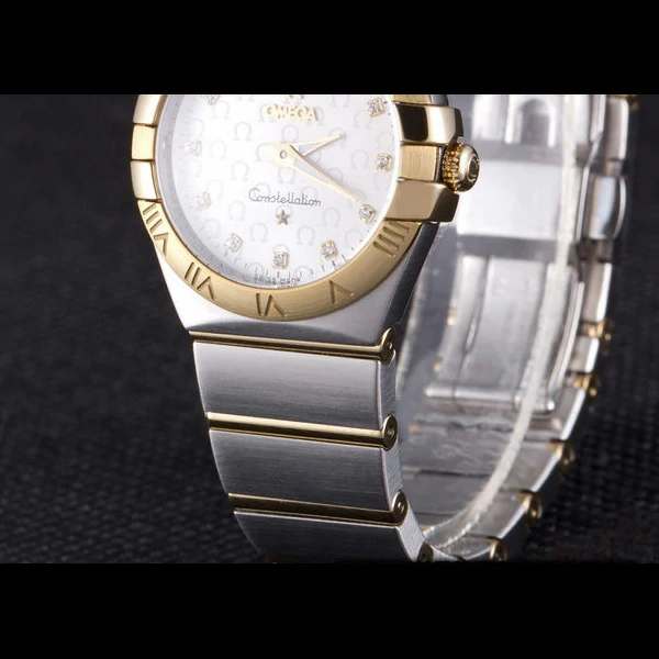 Omega Constellation Gold Bezel Two Tone Band new59548