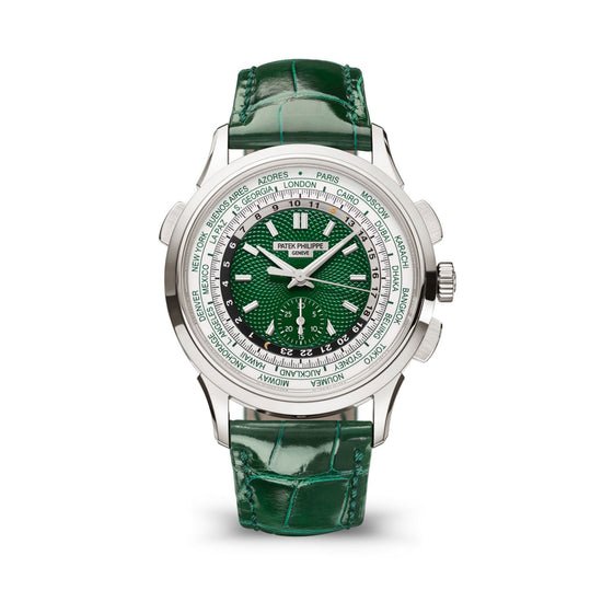 Patek Philippe Replica Watch Complication World-Time flyback Chronograph, Platinum, 39,5mm, 5930P-001