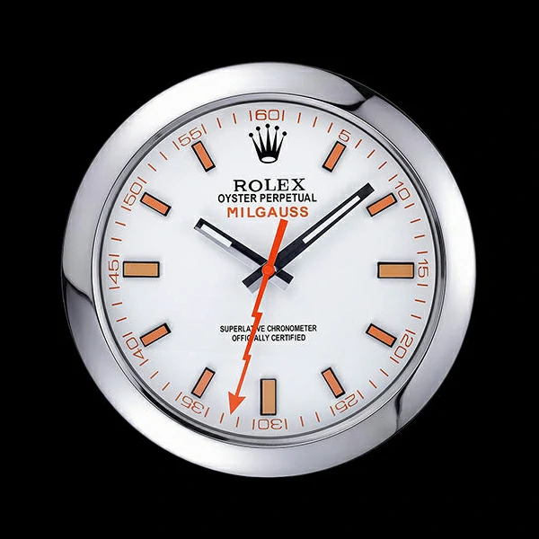 Rolex Milgauss Wall Clock Silver new59819