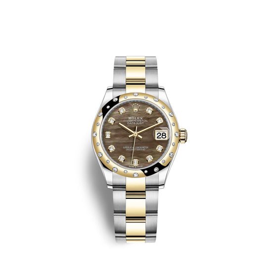 Rolex Replica Watch Datejust 31, Oystersteel, 18kt Yellow Gold and diamonds, 278343RBR-0023