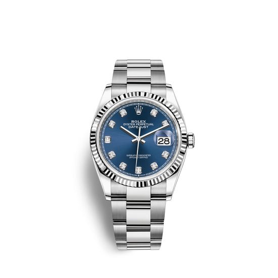 Rolex Replica Watch Datejust 36, Stainless Steel and 18k White Gold, 36mm, 126234-0038