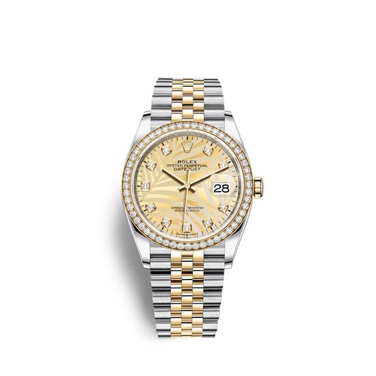 Rolex Replica Watch Datejust 36mm, Oystersteel and 18k Yellow Gold, 126283rbr-0029