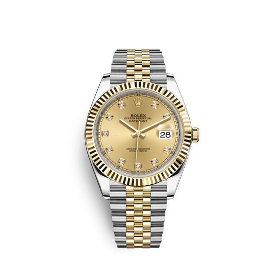 Rolex Replica Watch Datejust 41, 18k Yellow Gold and Stainless Steel, 41mm, 126333-0012