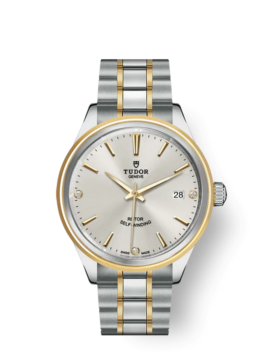 Tudor Replica Watch Style, Stainless Steel and Yellow Gold with Diamond-set, 38mm, M12503-0005